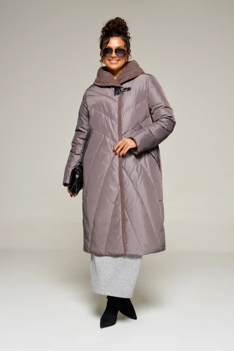 Пальто Beautiful&Free 8017 дымчато-лиловый #1