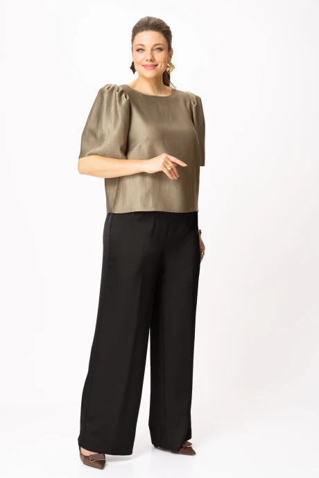 Брючный костюм Bonna Image 1013/1 бежевый+чёрный #1