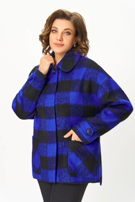 Жакет Дали 3583Л василёк_с_чёрным #1