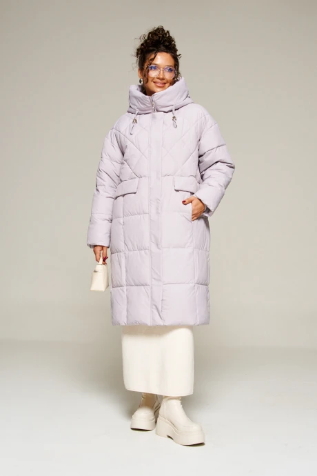 Пальто Beautiful&Free 8016 светло-серый #1