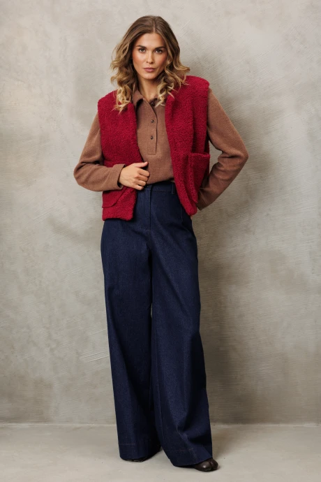 Жилетка GIZART 15408/1 бордовый #1