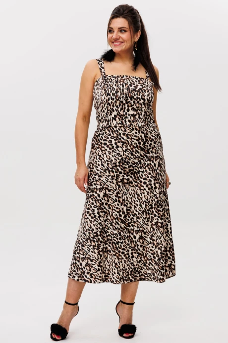 Юбочный костюм Anelli 1753 Леопардовый шик #1