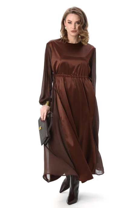 Платье NikVa 991-2 шоколад #1