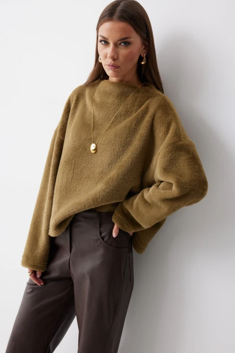 Джемпер (кофта) Люше 4233 зеленый #1