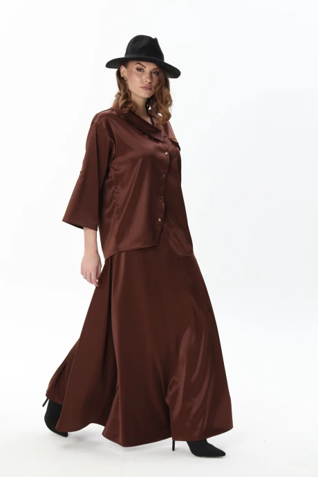 Юбка NikVa 813-19 шоколад #1