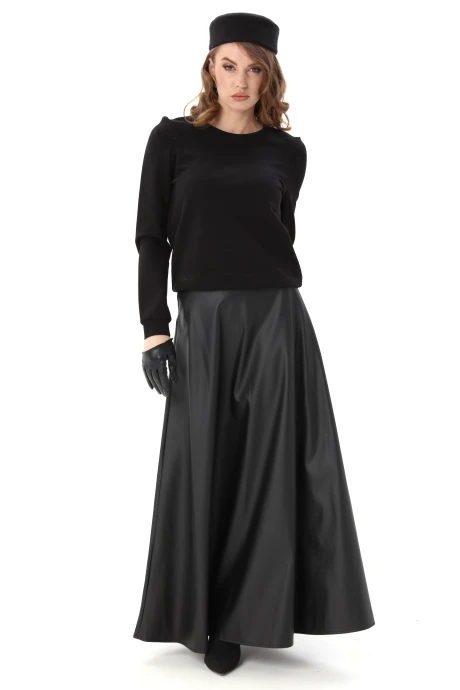 Юбочный костюм NikVa 557-8 чёрный двойка #1