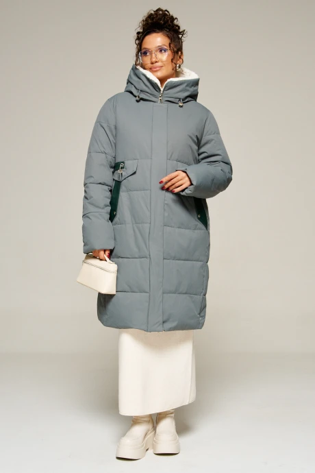 Пальто Beautiful&Free 8019 полынь #1