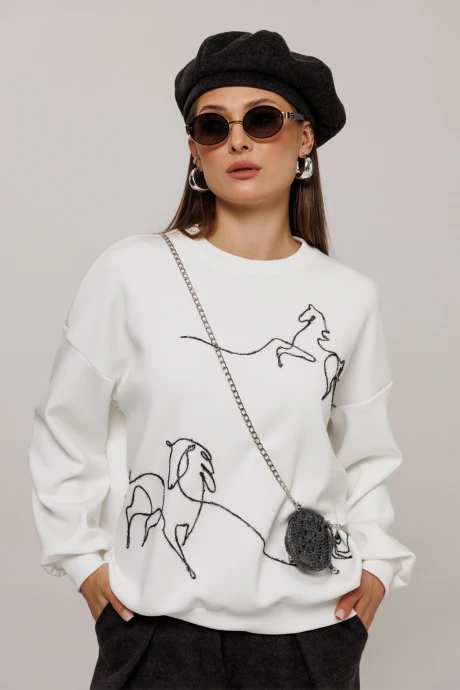 Джемпер (кофта) Buter 3213 молочный #1