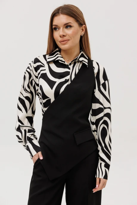 Жилетка AmberaStyle 1046 черный #1