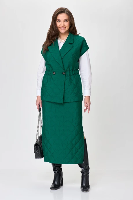 Юбочный костюм *Распродажа Anastasia 1171.1 зеленый двойка #1