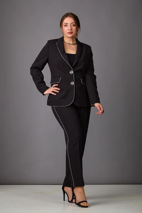Брючный костюм Rosheli 1162 черный двойка #1