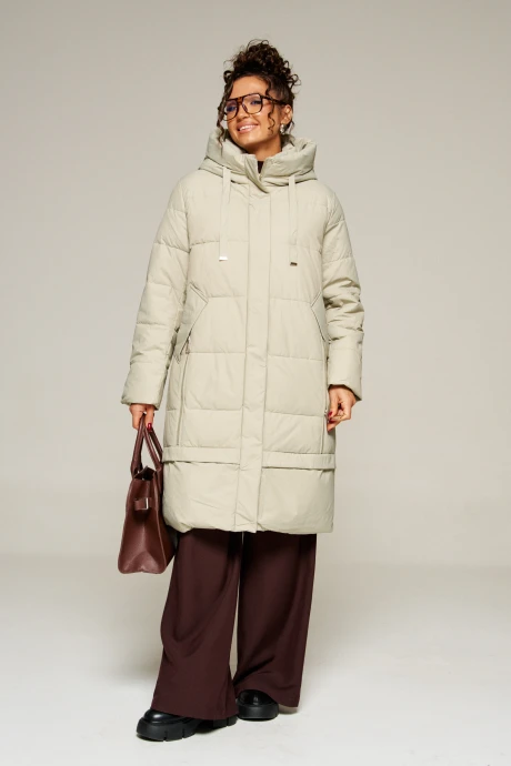 Пальто Beautiful&Free 8022 фисташка #1