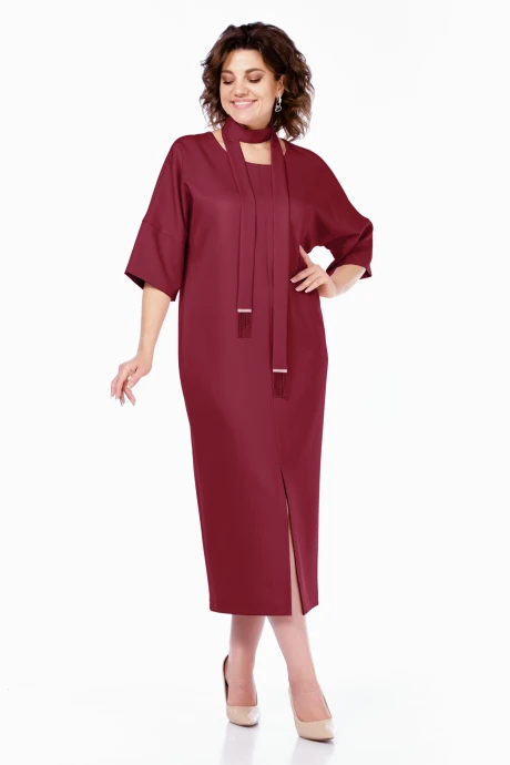 Платье Bagira 1046 бордовый #1