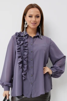 Блузка Condra 16300 серый-фиолетовый