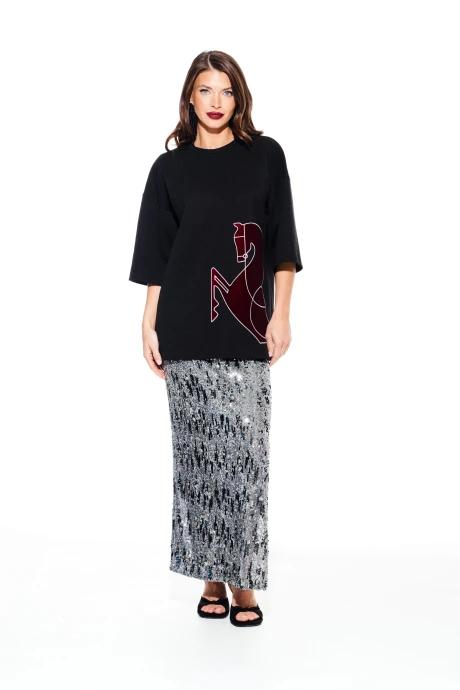 Юбка ELLETTO LIFE 2371 серый #1