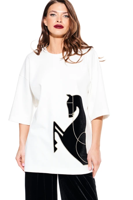 Джемпер (кофта) ELLETTO LIFE 3937 молочный #1