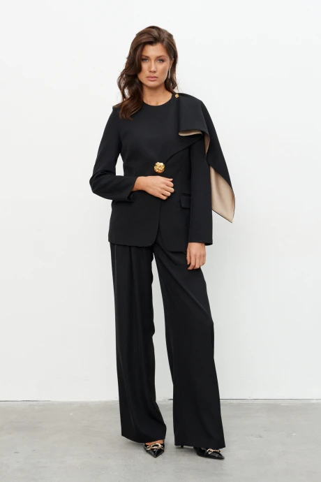 Брючный костюм KaVaRi 8053 черный двойка #1