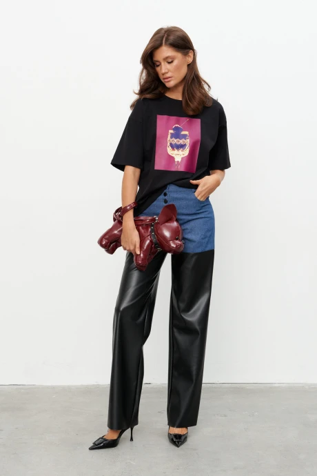 Брюки KaVaRi 3014.1 синий/черный #1