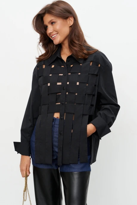 Рубашка KaVaRi 4020.1 темно-синий/черный #1