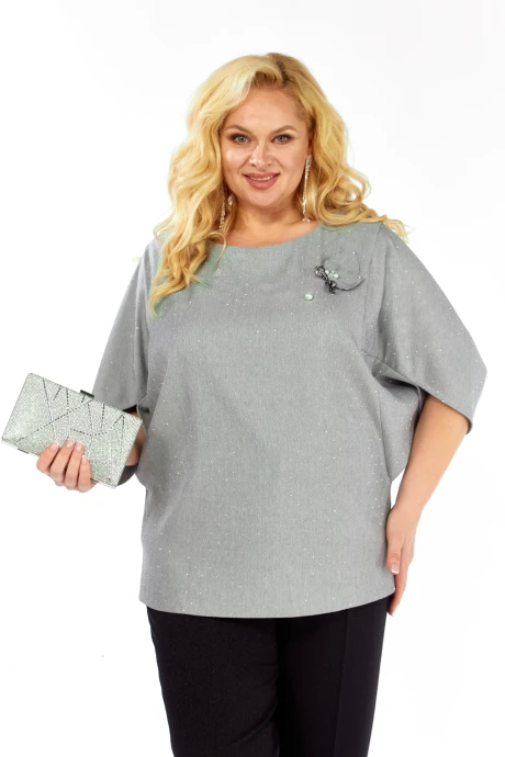 Блузка Элль-стиль 2436 а серый #1