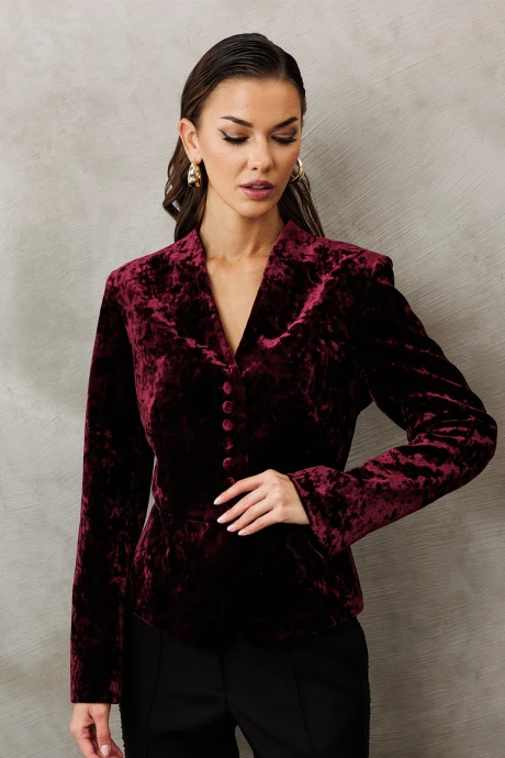 Жакет (пиджак) Buter 3188 бордовый #1