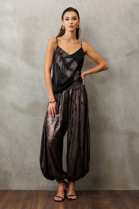 Брюки Buter 3229 бронзовый перламутр #1