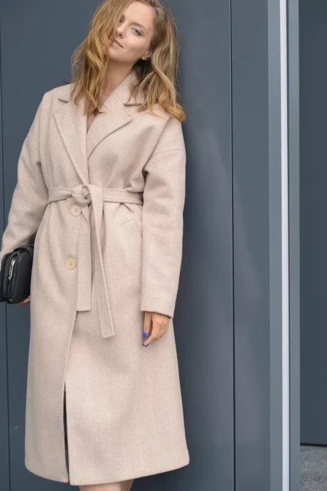 Женское пальто *Распродажа Anna Majewska 1488 беж #1