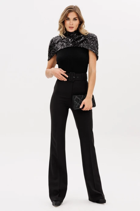 Брюки EOLA 2925.3 черный_меланж #1