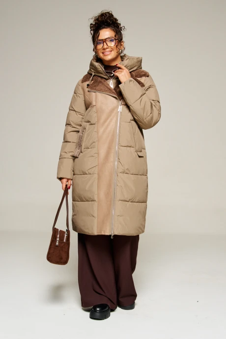 Пальто Beautiful&Free 8011 капучино #1