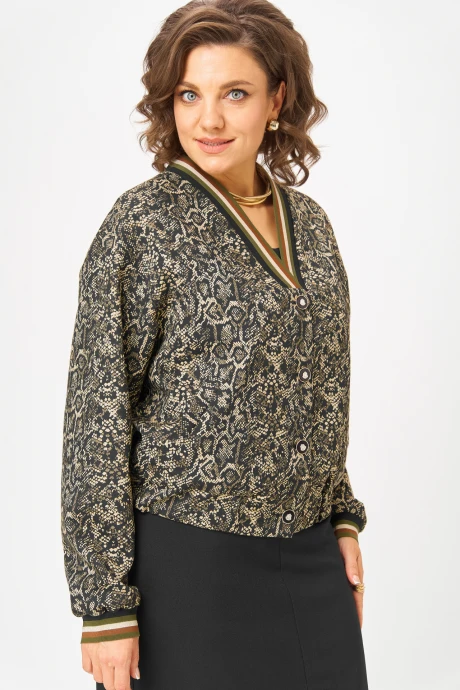 Жакет (пиджак) БелЭльСтиль 878 золото+черный #1