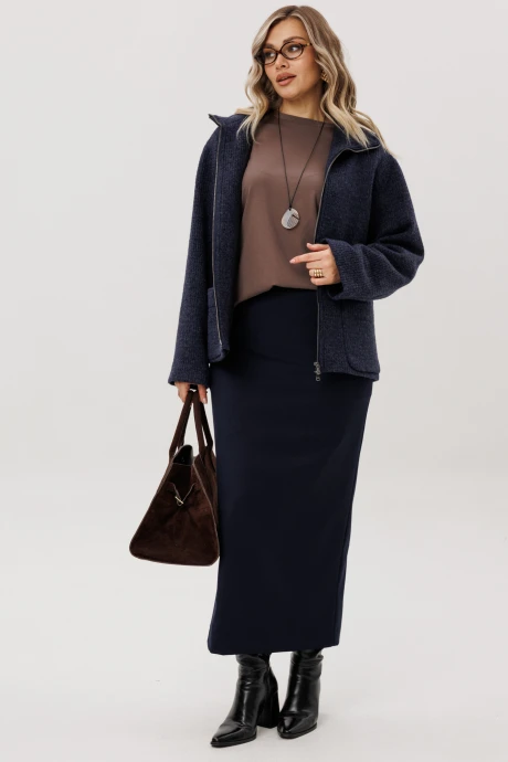 Юбочный костюм Ma Vie 721 синий #1