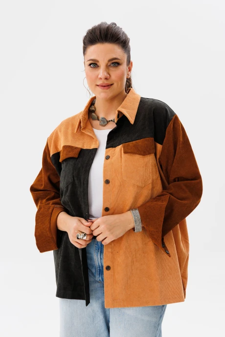 Рубашка Anelli 1748 Оттенки карамели #1