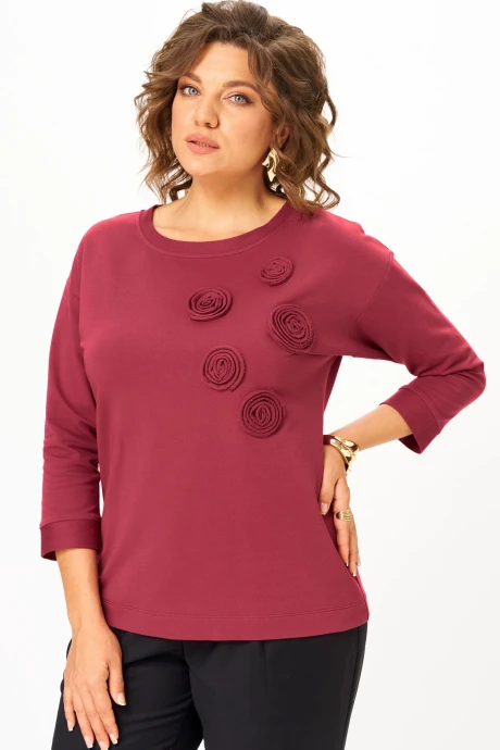 Джемпер (кофта) Rumoda 2268 бордовый #1