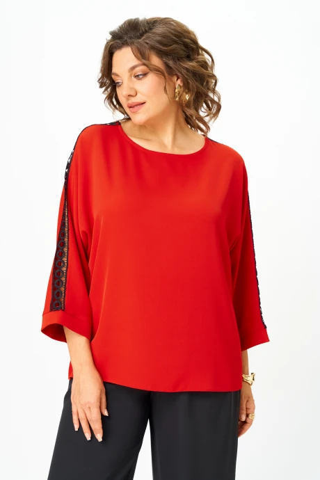 Джемпер (кофта) Rumoda 2274 красный дл. р. #1