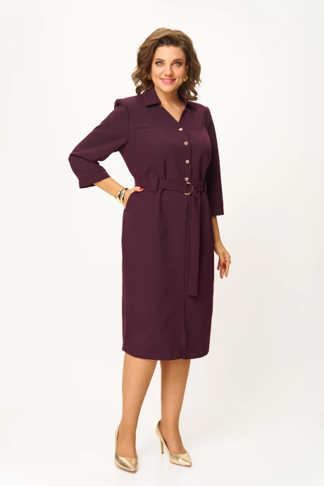 Платье Багряница 5100 марсала #1