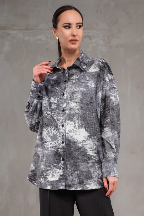 Блузка Erika 7076 серая #1
