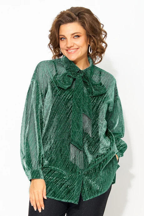 Блузка Лилиана М 1496 изумруд #1
