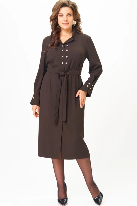 Платье Anastasia Mak 1296 коричневый #1