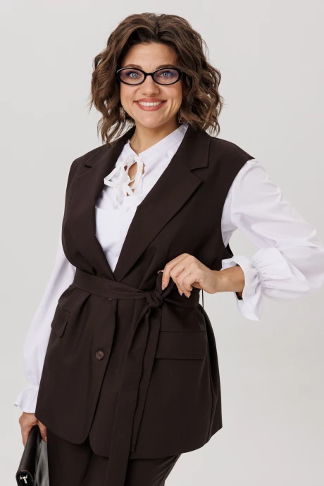 Жилетка Anelli 1502 Блестящий каштан #1