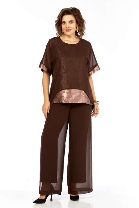 Брючный костюм Bagira 1080 шоколад #1