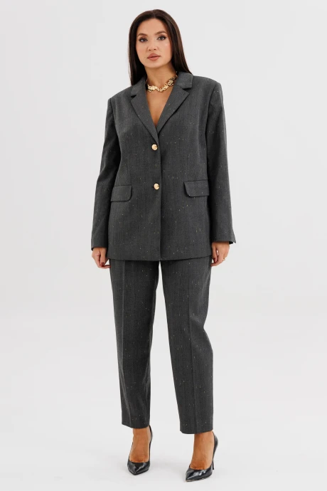Брючный костюм Fantazia Mod 5320 серый двойка #1