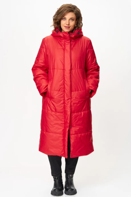 Пальто ANDINA CITY 7013-24 красный #1