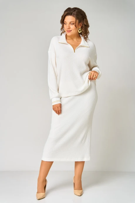 Юбочный костюм ANDINA CITY 9086-25 белый двойка #1