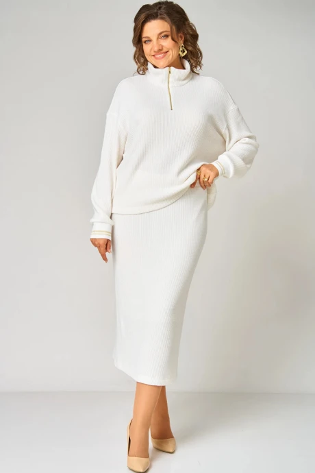 Юбочный костюм ANDINA CITY 9086-25 белый двойка #1