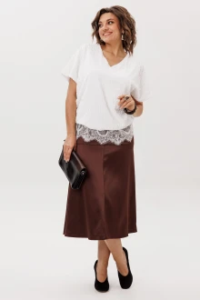 Юбка Anelli 1510 Жженная карамель