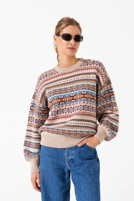 Джемпер (кофта) Romgil РВ0407-ШЕ5 светло-бежевый #1