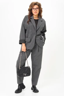 Брючный костюм Michel Chic 1437 грей двойка