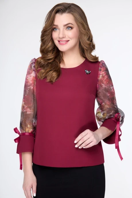 Блузка *Распродажа Дали 3457А бордо #1