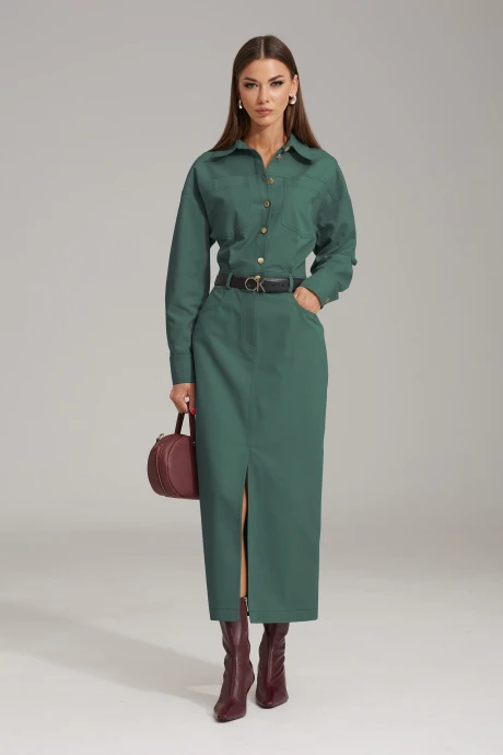 Платье *Распродажа NOW 1483-1 зеленый #1