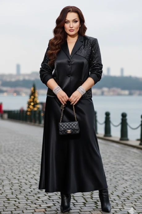 Юбочный костюм Vittoria Queen 27323 черный двойка #1